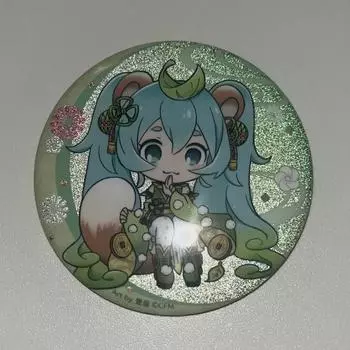 Hatsunemiku Backgammon Kirakira Can Badge
