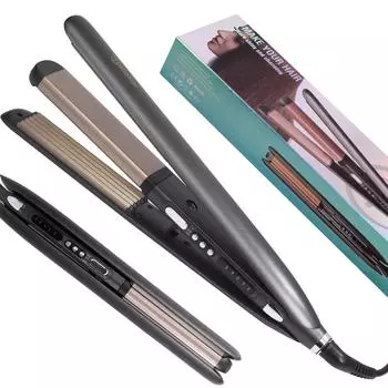HATTEKER 2 в 1 выпрямитель для волос профессиональный керамический утюжок для волос с регулируемой температурой