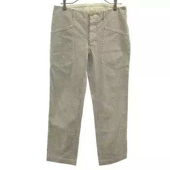 Haver Sack General Garments Button fly hickory Pants L White x navy Men s Used