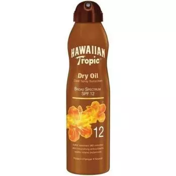 Hawaii Tropic Sun Cream SPF 50 Tropical SPF12 Island Tanning Coconut Oil Spray, 2 шт., 236 мл