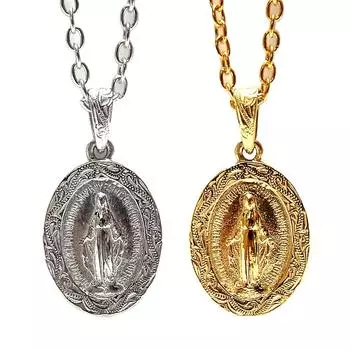 Hawaiian Jewelry Maria Necklace Kaleikini Surgical Stainless Steel K14 Yellow Gold Coated 45cm [Jurais] Women s Men s