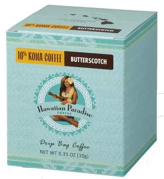 Hawaiian Paradise Coffee Kona Butterscotch 10% D.B.C (BOX) 10g10P