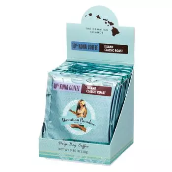 Hawaiian Paradise Coffee Kona Island Classic Roast Drip Bag x 10% (10g 10p) (2)