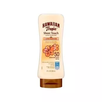 Солнцезащитный лосьон Hawaiian Tropic Sheer Touch SPF 50, 1 упаковка, 236 мл