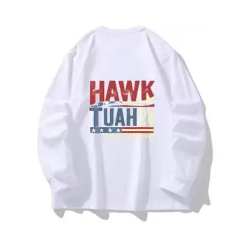 HAWK24 Осенняя одежда с длинными рукавами из чистого хлопка, новый мужской и женский топ, весенний внутренний слой, базовая рубашка, футболка с круглым вырезом и длинными рукавами M коричневый