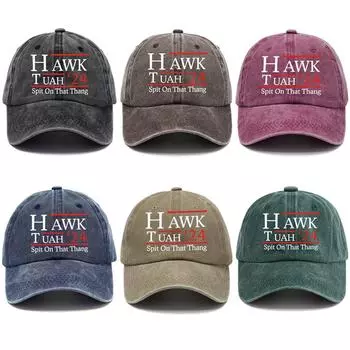 Hawk Tuah Spit On That Thang Meme Шляпы дальнобойщика, наряды в стиле ретро, трендовые поговорки, головные уборы для мужчин и женщин, регулируемая каска кофейный