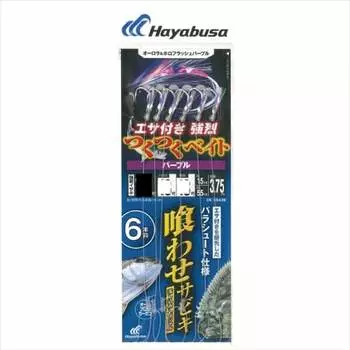 Hayabusa Drop-in Bait Фиолетовый 6 Крючков Нет. 13-18 СС439