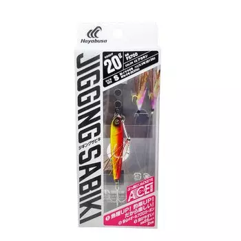 Hayabusa Embankment Jigging Sabiki EX Ace Equipped Set of 2 Hooks 20g Akakin #2