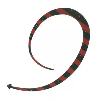 Hayabusa Free Slide Custom Tie Bulky Curly Single Dark Red Zebra SE189 #7