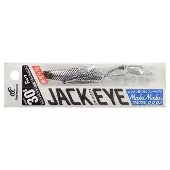 Hayabusa FS417 Jackeye Makimaki 30 г #15 Настоящая рыбья чешуя Черный Серебряный
