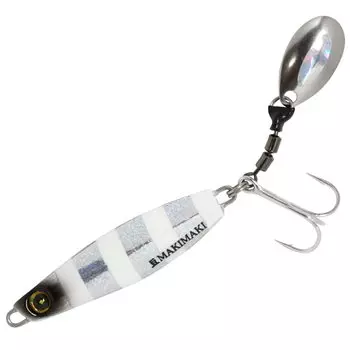 Hayabusa Jackeye Mame Maki Maki 10g Silver Blue Luminous Zebra #5