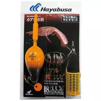Hayabusa Lower Basket Skip Sabiki Set Real Ami Shrimp 8-3