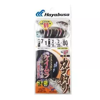 Hayabusa One Jump Twisted Keimura Rainbow & Kara Hook 80cm 3 Hooks HN106 7-2-2