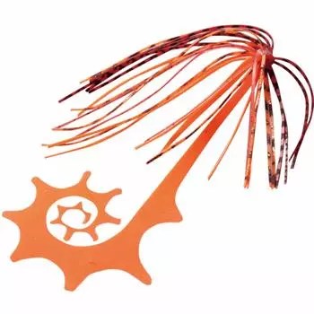 Hayabusa SE137 Musou Red Sea Bream Free Slide Dragon Curly Rubber Hook Set Red Shrimp & #2