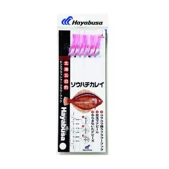 Hayabusa Sohachi Flatfish Pink Flasher Flower 6 pieces S-298-16-6