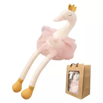 [HAYAOKIYASAN] presentation present ballet piano girl swan stuffed toy 6, 7, 8, 9, 10 years old Elementary school student birthday cute tutu ballerina