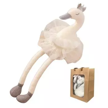 [HAYAOKIYASAN] presentation present ballet piano girl swan stuffed toy 6, 7, 8, 9, 10 years old Elementary school student birthday cute tutu ballerina