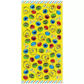 Hayashi Bath 60 x 120 Sesame Street BM430200 Towel, Yellow, Approx. cm, Cheerful,