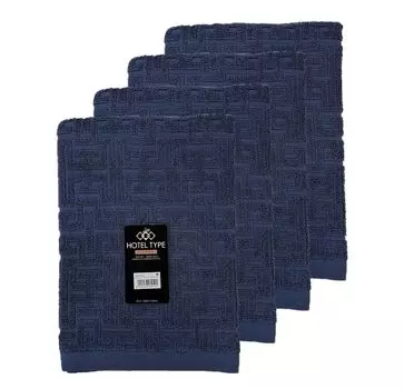 Hayashi Bath Towel Set of Hotel Variety Color 60 x 120 4, Style, 5, cm, Navy, BO801409-4