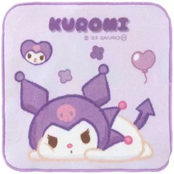 Hayashi Mini Towel 20 x 20cm Sanrio Funyumaru Kuromi PN481211 Approx.