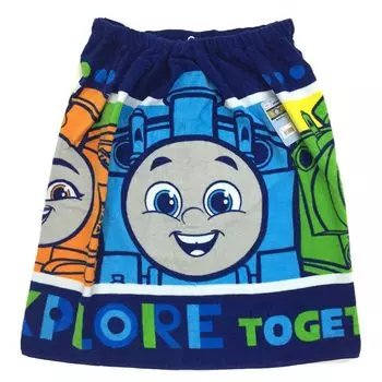 Hayashi Thomas the Tank Engine Maki Summer Item for Wrap Skirt and the Sea Towel, Medium, 60cm, Iconic, 051459, Boys, Towel, Towel, Pool, Swimming,