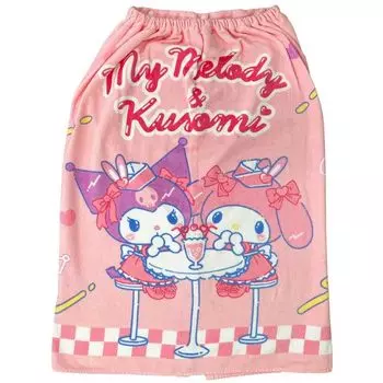 Hayashi Wrap 80 x 120 Sanrio My Melody Kuromi American MO479100 Towel, Large, Approx. cm, & Diner,