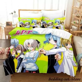 Hayate the Combat Butler Bedding Set Single Twin Full Queen King Size Bed Set Adult Kid Bedroom Duvetcover Sets Anime Bed 70x133cm 2pcs