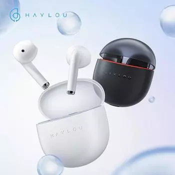 HAYLOU X1 Neo Bluetooth Беспроводные наушники с низкой задержкой, 20 часов автономной работы, легкие наушники с сенсорным управлением чёрный