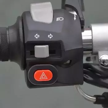Hazard Light Motorcycle Switch Double Flashing Warning Flasher Emergency Signal Wires for Motorcycle E-scooter Electric Vehicles