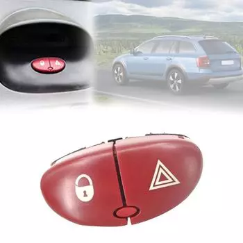 Hazard Warning Flasher Switch Dangerous Light Switch Button for Peugeot 206 207 Citroen C2 6554L0 96403778JK Accessories New красный