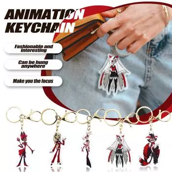 Hazbin Hotel Hell акриловый брелок аниме периферийные устройства Hazbin Hotel Hell акриловый брелок аниме периферийные устройства One Size