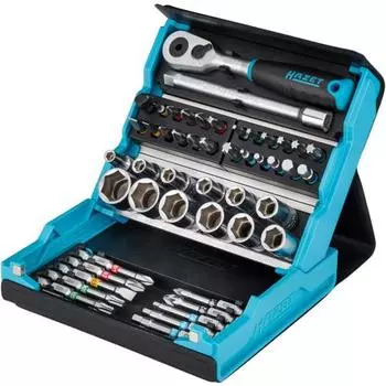 HAZET Bit Ratchet Set 50 Pieces Hazet Blue Drive Angle 6.35mm (1/4 ) [Regular Japanese Import Product] 2200SC-2