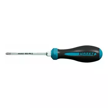 HAZET HEX Anamic Resin Soft Grip Driver PH2 x 2 x 2cm Japanese Import Black/Blue 21.5 [Regular Product] 802-PH2