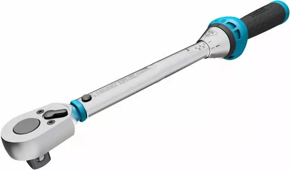 HAZET Torque Spanner Torque Wrench compact reversible ratchet especially for commercial vehicles Square type mm Tolerance 30 teeth angle Dimensions