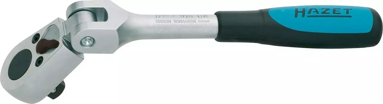 HAZET Трещоточная рукоятка с овальной головкой, поворотный тип 916GK, угол привода 12,7 мм