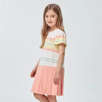 Haziss Kids Essential Pique Dress Htm71nj53g Iv Ivory/130