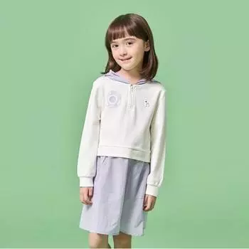 Hazzys Kids Hybrid Anorak Dress Hts72nj55g Iv Ivory/155