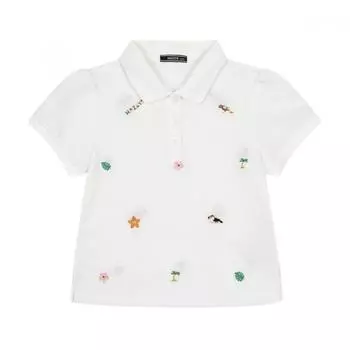 Hazzys Kids Вышивка Пике Слоновая Кость Hum12tp72m Iv 130