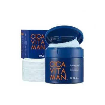 HAZZYS MEN RULE429 Cica Vitaman Toning Pad 60 шт.