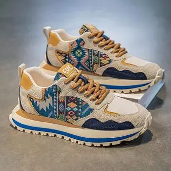 HB03 summer men s shoes new breathable teen shoes men s trend versatile platform sports shoes casual dad shoes 39