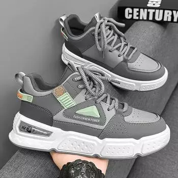 HB147 spring and autumn men s shoes new trendy brand casual flat shoes youth soft sole heightening casual running sports shoes 39