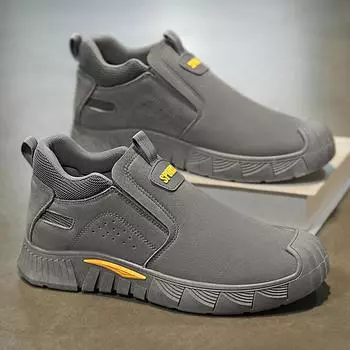 HB23 men s shoes spring new breathable one-pedal soft-soled men s sports dad shoes construction site work labor insurance men s shoes 39