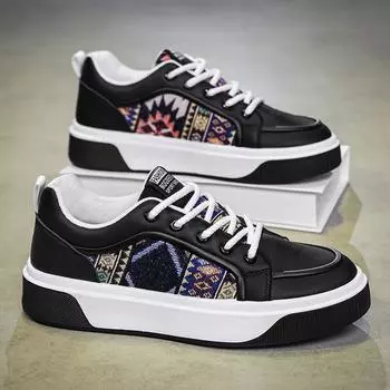 HB26 popular spring men s shoes 2025 new casual trend board shoes fashion versatile Internet celebrity platform sports ins 39