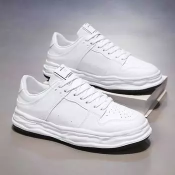 HB30 summer men s shoes new breathable little white shoes male students trend versatile platform sports shoes casual board shoes 39