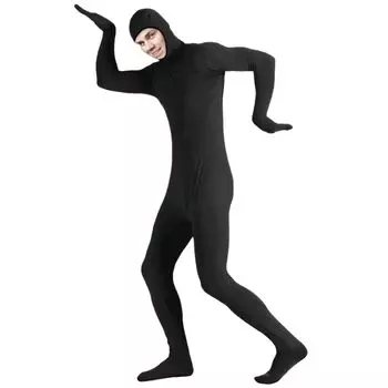 HBS002 Полное тело, демонстрирующее вашу культурную сцену Рождество унисекс [Nestkanina] Колготки, Косплей, Лицо, Маскировка, Костюм, Эластичный, Вечеринка, Хэллоуин, чёрный