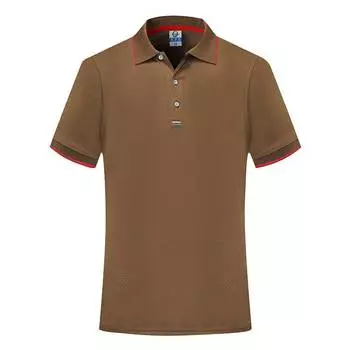 HBT 602 200G Крутая рубашка ПОЛО из шелкового хлопка с вышитыми лацканами S