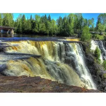 HC Алмазная картина Красивый снег Зимний пейзаж Алмазная вышивка Полный дрель Горный хрусталь 20*30 cm