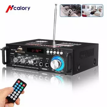 Hcalory 600 Вт Bluetooth Hi-Fi аудио стерео домашний автомобильный усилитель супер громкие колонки театральные усилители предусилители динамик караоке микрофон музыкальный плеер