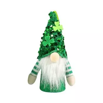 (ХЧЖ)Ирландский день ул.. Безликая кукла на День Святого Патрика, кукла Рудольфа, украшение, плюшевая игрушка One Size