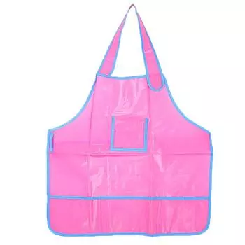 (ХЧЖ)Водонепроницаемые детские халаты для детей, синие детские фартуки для рисования, халаты для рисования с 4 карманами для детей, принадлежности для рисования, возраст 3-12 лет One Size горячий розовый